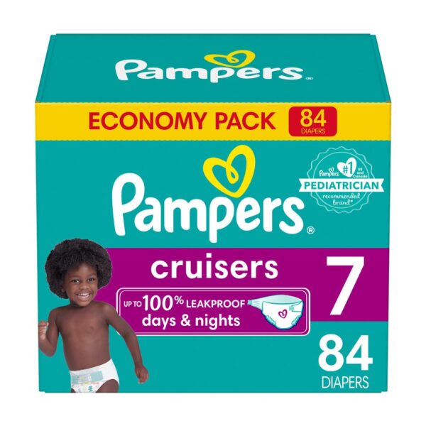 Pampers Size 7 Baby Cruisers Diapers - 84 Units