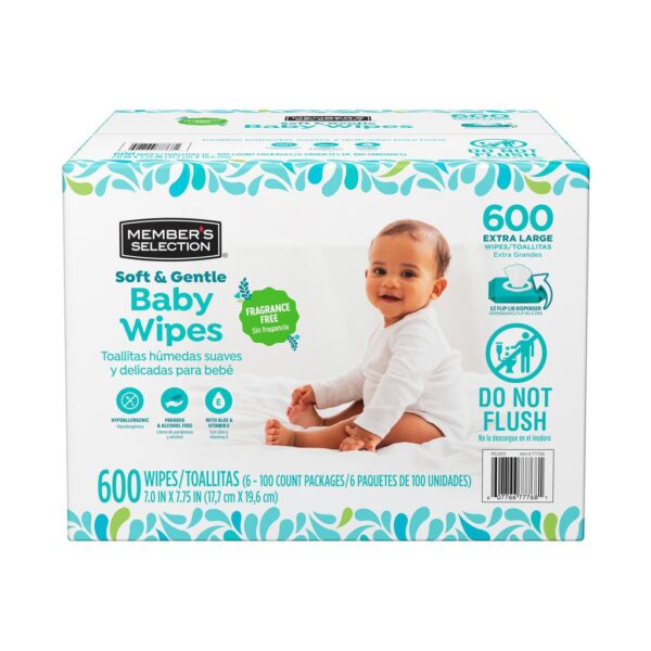 Hypoallergenic Baby Wipes 6 Packs / 100 Units