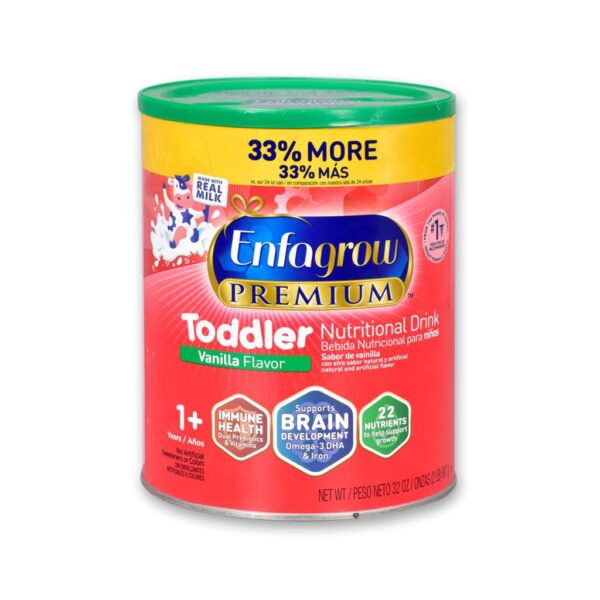 Enfagrow Formula para Bebes Oddler Sabor a Vainilla 907 g