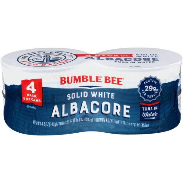 Bumble Bee Solid White Albacore in Water 4 Units / 142 g / 5 oz