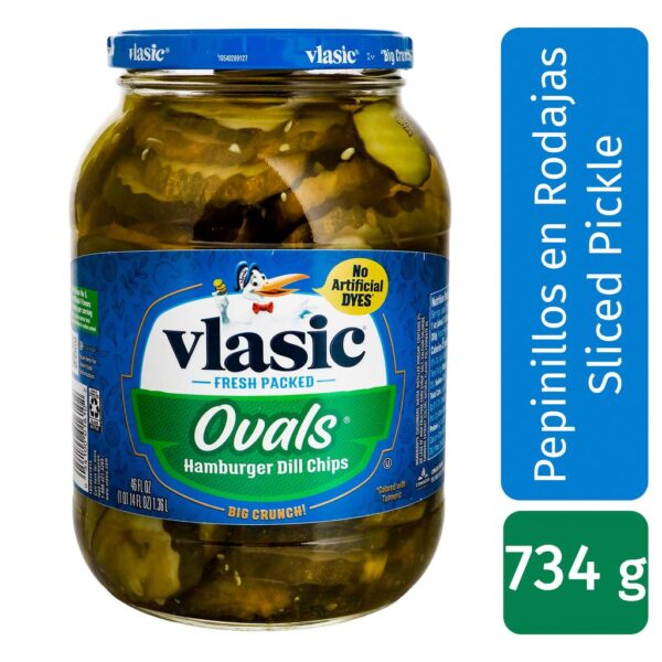 Vlasic Hamburger Dill Pickle Chips 734 g / 25.89 oz