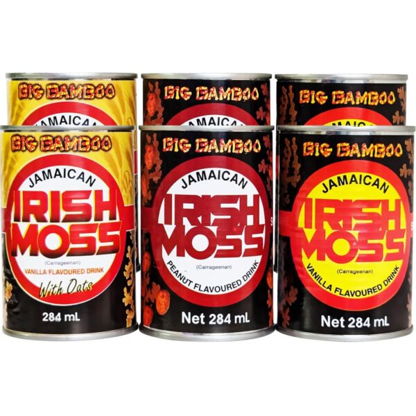 Big Bamboo Assorted Flavor Irish Moss Drink 6 Units / 284 mL