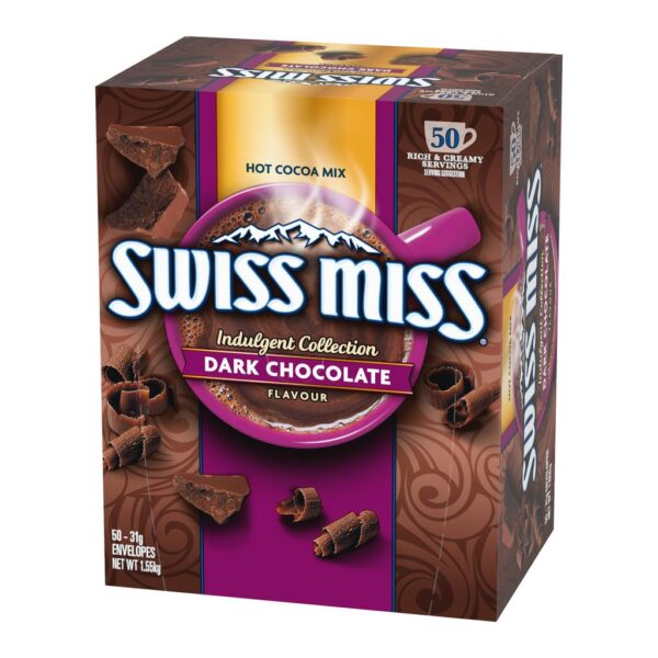 Swiss Miss Dark Chocolate Flavor Cocoa Powder 50 Units 31 g / 1 oz