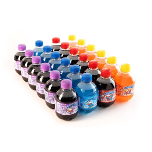 Chubby Carbonated Drink with Assorted Flavors 24 Units / 250 mL / 8.45 oz