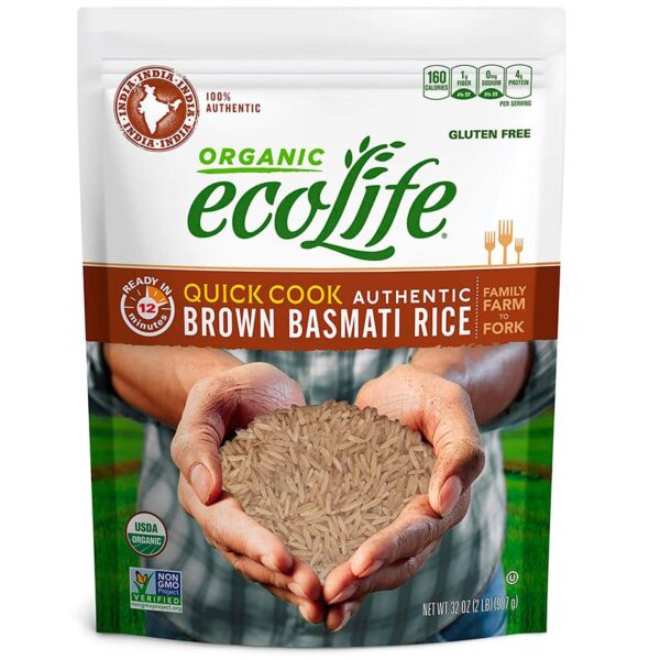 EcoLife Organic Brown Rice 1.81 kg / 32 oz