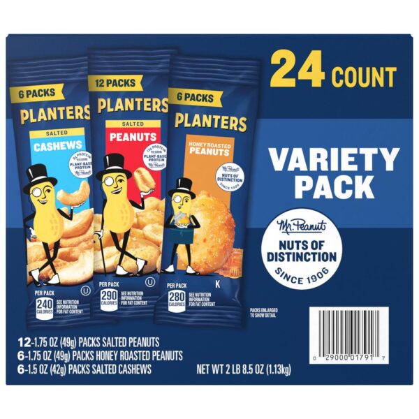 Planters Nuts Variety Pack 24 Units