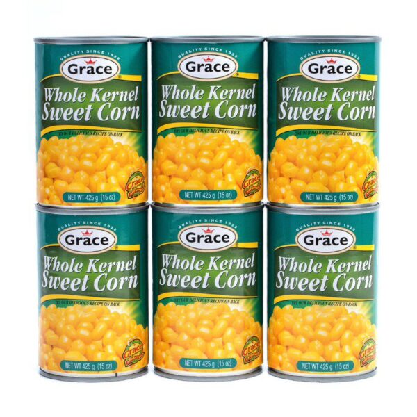 Grace Whole Kernel Sweet Corn Canned 6 Units / 425 g