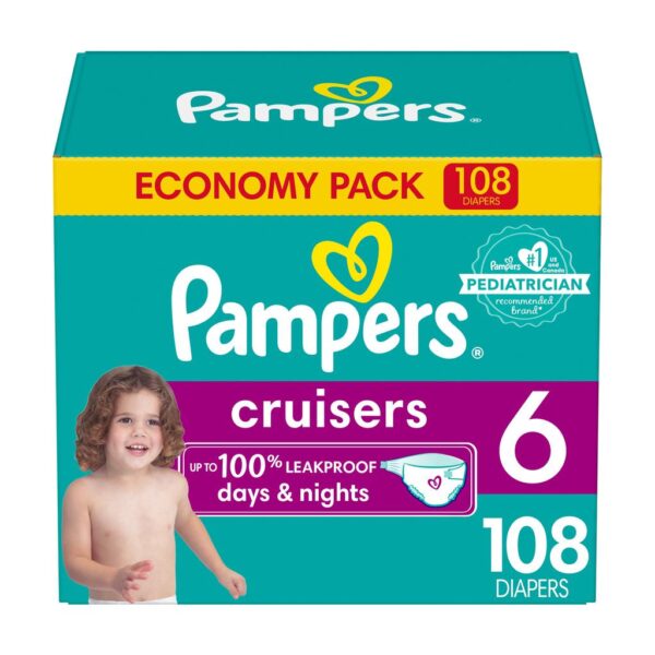 Pampers Cruisers Baby Diapers Size 6 / 108 Units