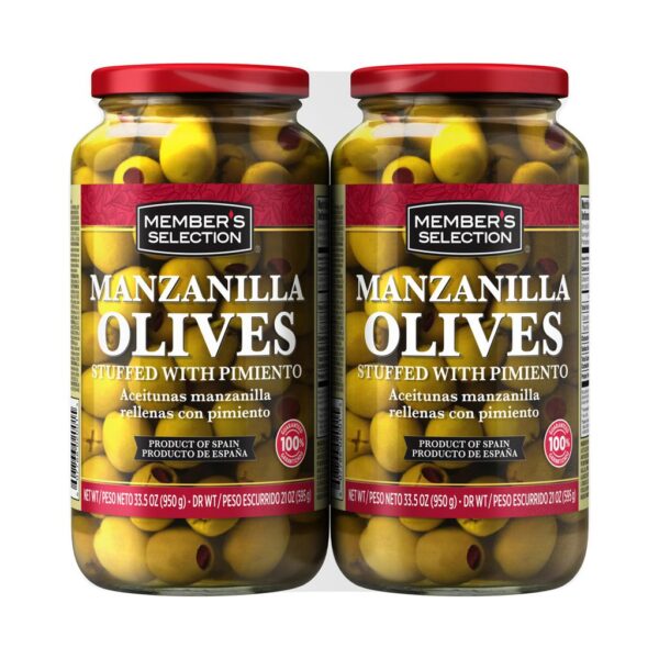 Manzanilla Olives Stuffed with Pimiento 2 Units / 595 g / 21 oz