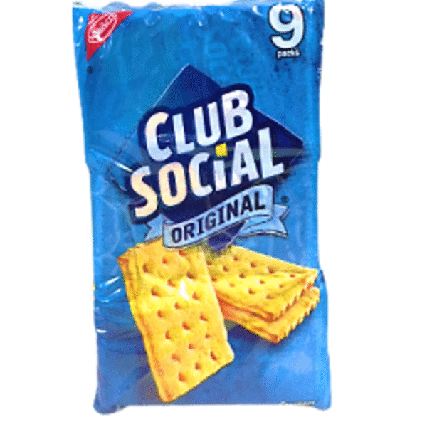Club Social Butter Flavor Salt Crackers 3 Packs / 9 Units