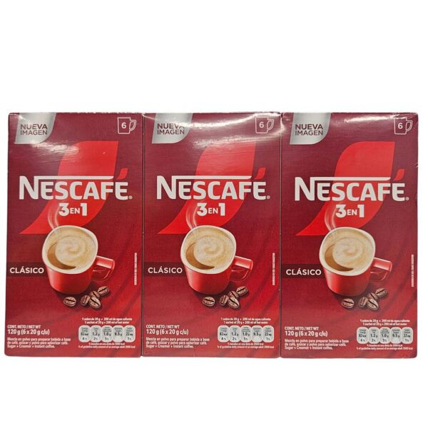 Nescafé 3-in-1 Classic Flavor Instant Coffee 3 Units / 6 Sachets / 20 g