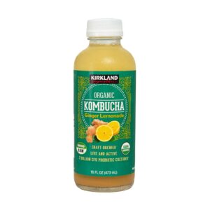 Kirkland Signature Organic Ginger Lemonade Kombucha 8 Units / 473 mL / 16 oz