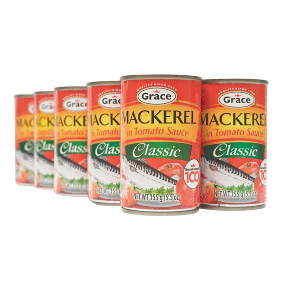 Grace Mackerel in Tomato Sauce 10 Units / 155 g / 5.5 oz