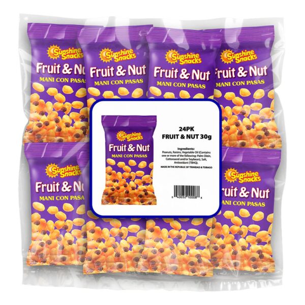 Sunshine Snacks Fruit & Nuts 24 Units / 30 g / 1.06 oz