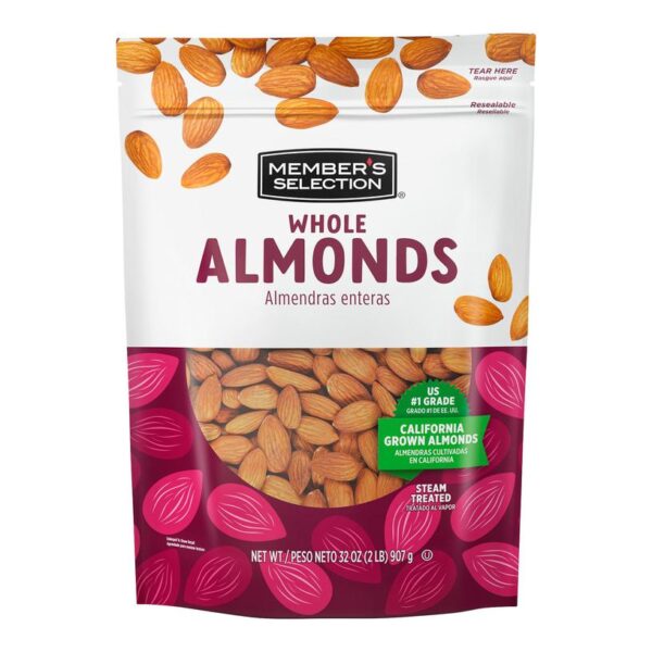 Whole Almonds - Healthy Snack 907 g / 32 oz