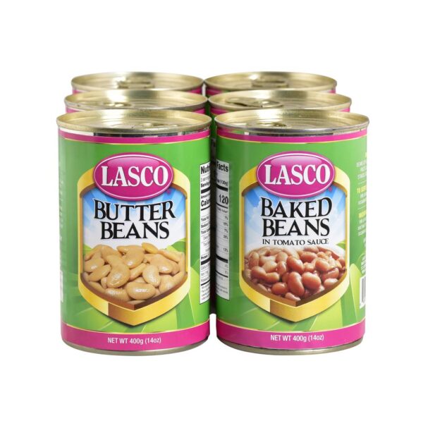 Lasco Canned Beans Assorted 6 Units / 400 g / 14 oz