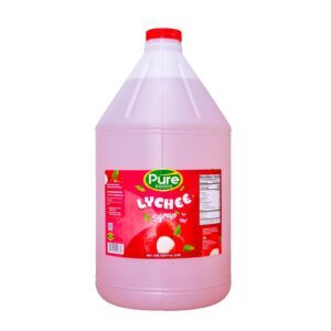 Pure Lychee Syrup for Drinks, Desserts, and Cocktails 3.8 L