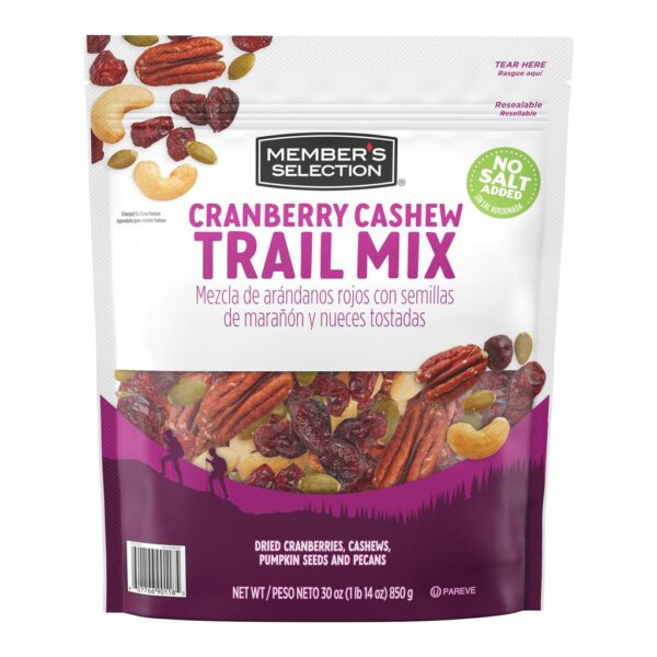 Mix of Dried Cranberries, Pumpkin Seeds, Cashews, and Pecans 850 g / 30 oz