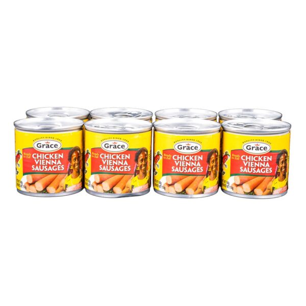 Grace Vienna Chicken Sausages in Can 8 Units / 114 g