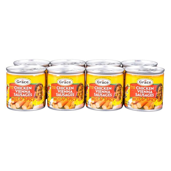 Grace Hot and Spicy Vienna Sausages in Can 8 Units / 114 g